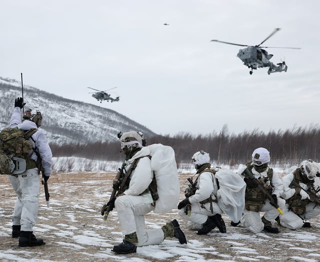 Marines learning to use drones in Arctic warfare