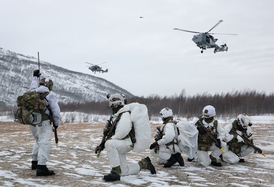 Marines learning to use drones in Arctic warfare