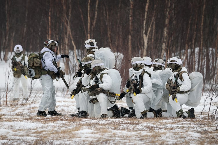Pictured: 17 Feb 2026 - Royal Marines from 40 Commando prepare to move off after being inserted on a joint raid by 847 Naval Air Squadron Wildcat HMA Mk2 Helicopter at Elvegårdsmoen military training camp, Norway.
Royal Marines from 40 Commando were inserted on a joint raid with the Royal Netherlands Marine Corps at Elvegårdsmoen military training camp using Wildcats from 847 Naval Air Squadron and a Dutch NH90 from 820 Squadron.
Aircraft from Commando Helicopter Force have deployed to Northern Norway to Royal Norwegian Air Force base, Bardufoss, in Northern Norway, for their annual workout in the Arctic Circle, Operation Clockwork.
The Commando Merlin and Wildcat operators will master their environment testing themselves and their machines against the extreme cold.
Personnel will carry out survival training, ensuring they can live and move in the wilderness learning to navigate, ski and build shelters and forage for food before conducting sorties over Norways fjords and mountains.
Intensive flying operations will ensure the Commando Helicopter Force is able to effectively operate their aircraft in the Arctic testing pilots, observers and engineers alike.
All of this work will lead up to Exercise Cold Response the largest military exercises in the country in 2026, which will demonstrate the unity of NATO and the ability of the alliance to deter threats in the high north