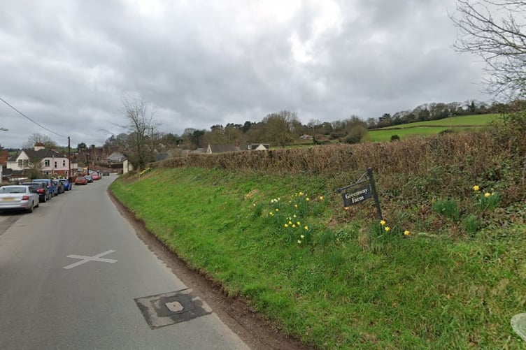 The planned site for 25 homes in Greenway Farm, North Street, Wiveliscombe.