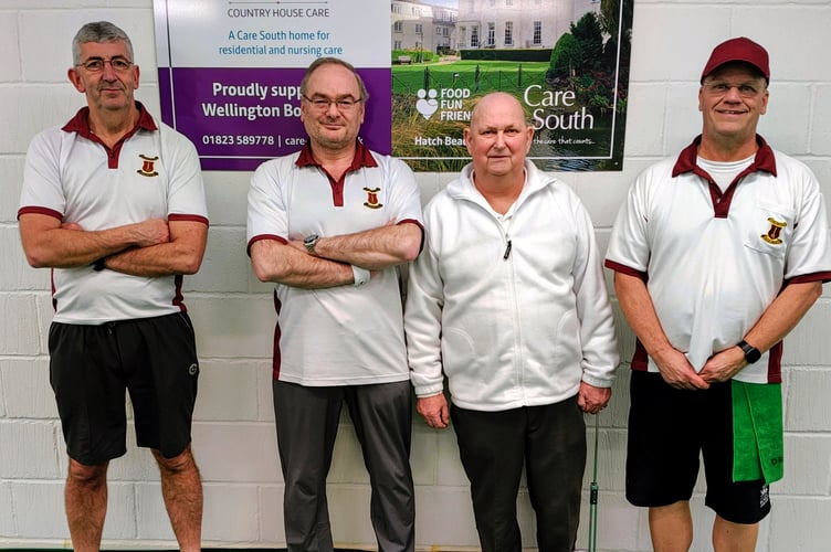 Tabletoppers Bowlsheviks - Phil Ellis, David Harrison, Martin Porter and Jay Merrell.