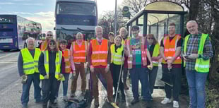 Volunteers unite for A38 clean up
