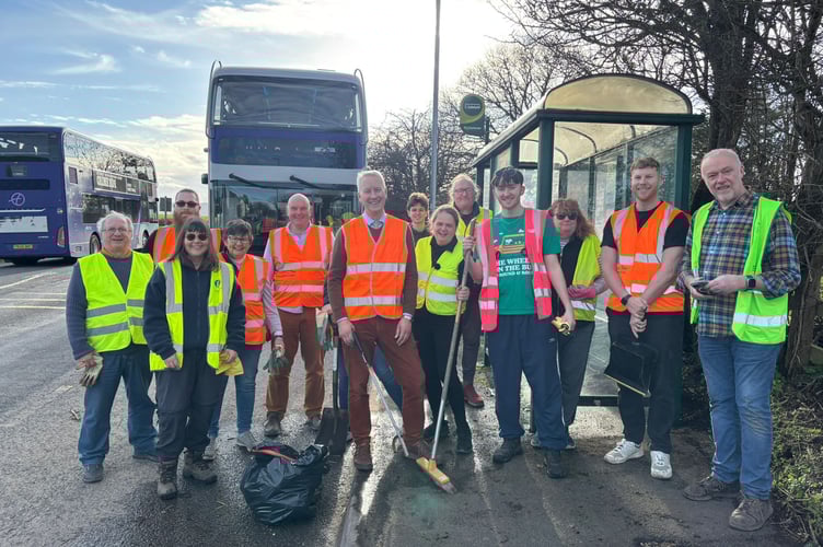 The community clean-up took place on February 28.