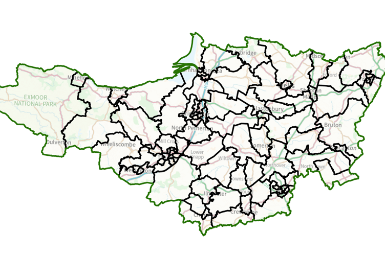 How the political map will look for Somerset Council elections next year.