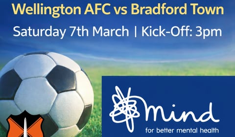 Wellington football club to support Mind in Health 