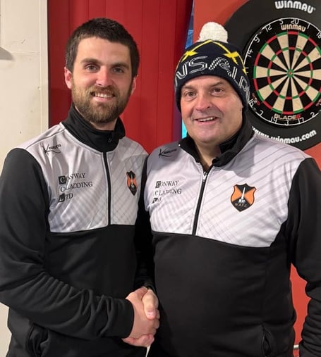 Wellington Reserves' Player of the Match Tom Davies is pictured with joint boss Michael Owen