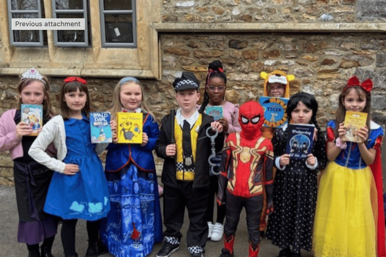 St John's CofE Primary school students dressed as their favourite book characters.
