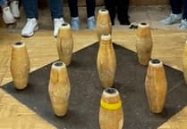 Six a side skittles being staged at football club