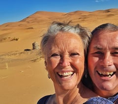 Couple celebrate ten year adventure on the road