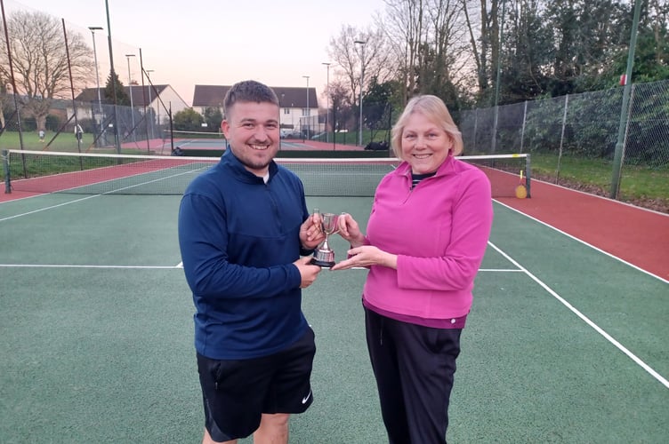 Connor Sellick and Sue Rackley.