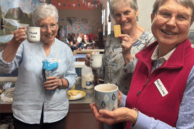 Some of the volunteers with the Bright Beginnings Parent, Baby and Toddler Group.