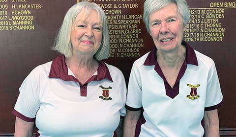Wendy and Ian triumph in indoor bowls competitions 