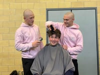 Three pupils brave the shave for charity