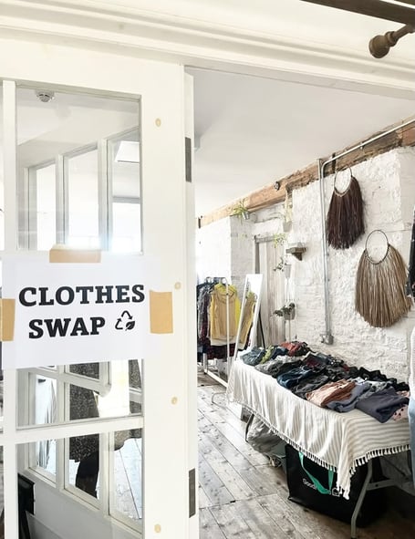 The 'Slow and Circular' clothes swaps held at Yoga Somerset 