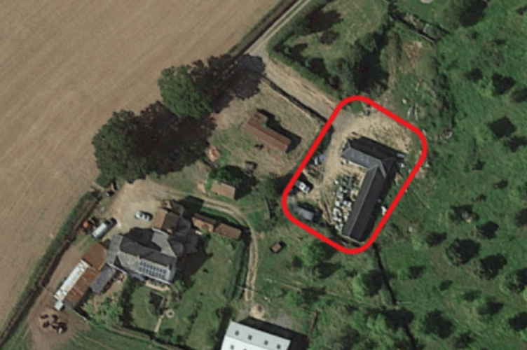 The application site forms part of Gillards Farm and is located to the north east of the main farmhouse