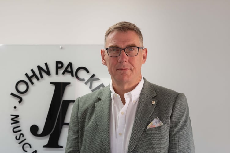 John Packer Musical Instruments managing director Rob Hanson.