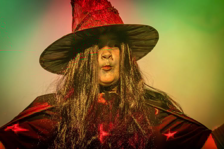 The Wicked Witch of the West in Wellington School's production of The Wizard of Oz