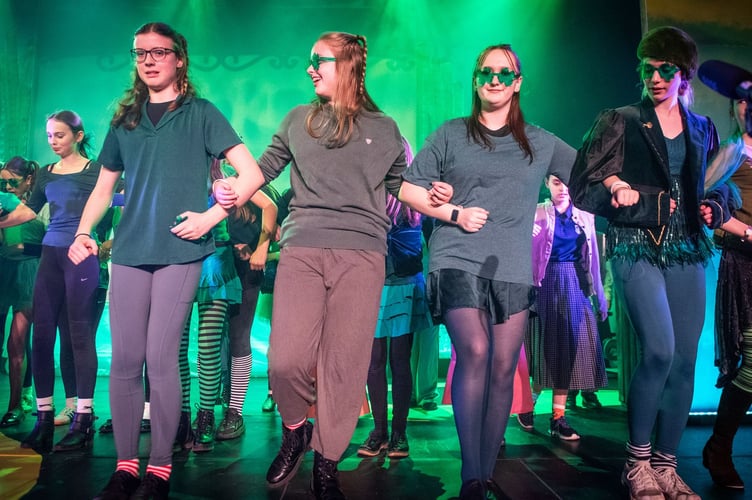 The Emerald City on stage at Wellington School's latest production
