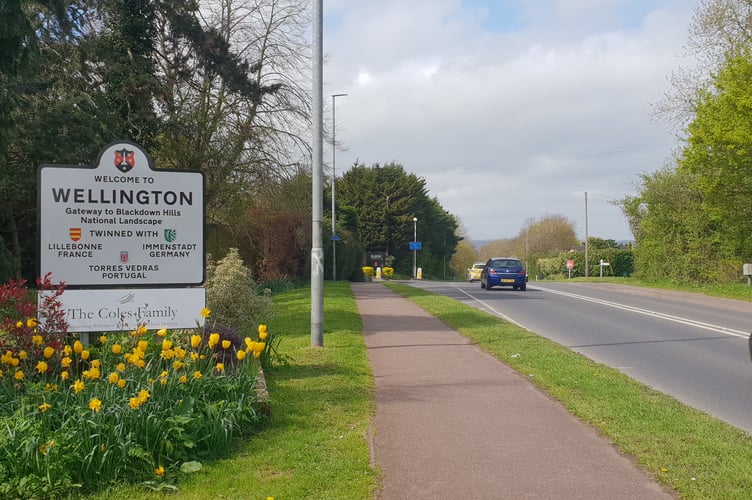 Wellington Town Council is not keen on a sponsor’s board being added to a ‘Welcome to Wellington’ road sign.