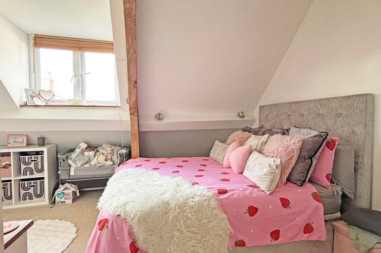 One of the two bedrooms in the High Street property