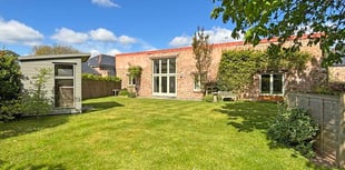 Converted cowshed with southerly facing private garden