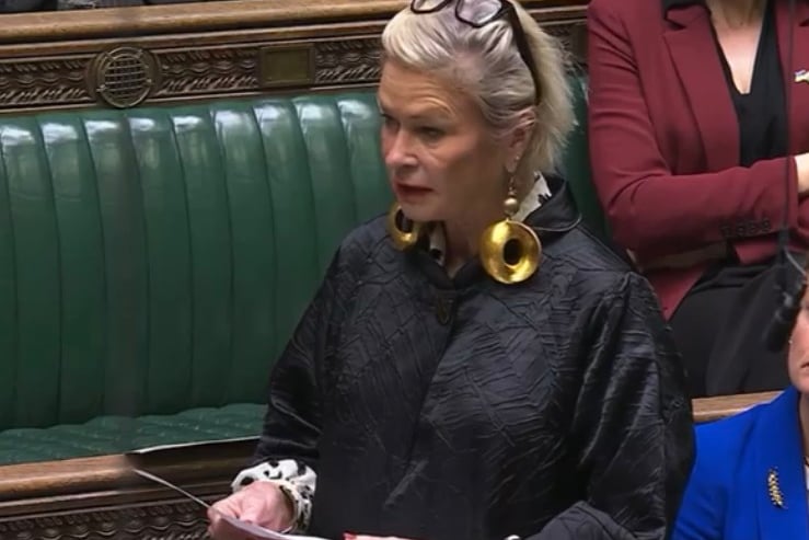 MP for Tiverton and Minehead Rachel Gilmour (Lib Dem) in Parliament calling out long waits for cancer care in Somerset