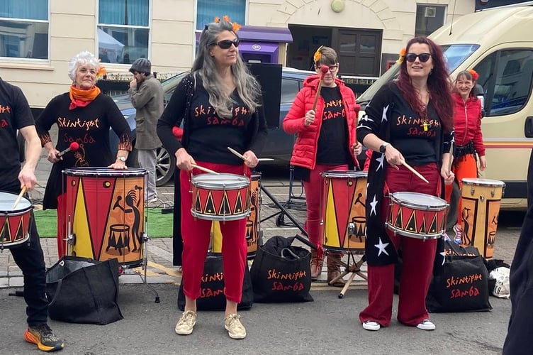 Skin Tight Samba provided entertainment and music alongside a set by The Ukes of Wellington. 