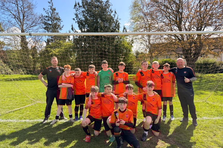 Wellington United's successful Under 14 squad