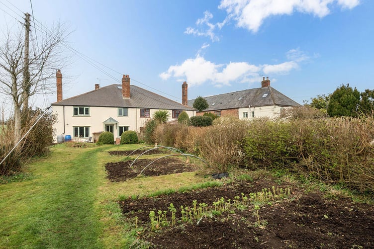 There is a generous sized garden area