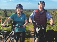 Pair cycling length of country for hospice