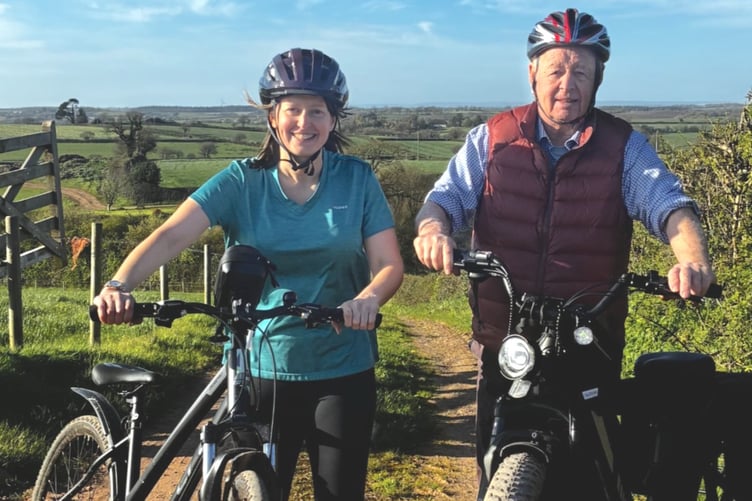 Ian Phillips and daughter Samantha have been practising their cycling as they prepare for an epic Land's End to John O'Groat's charity ride.