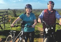 Cycling West Buckland father and daughter bid to raise £15k 'thank you' for hospice