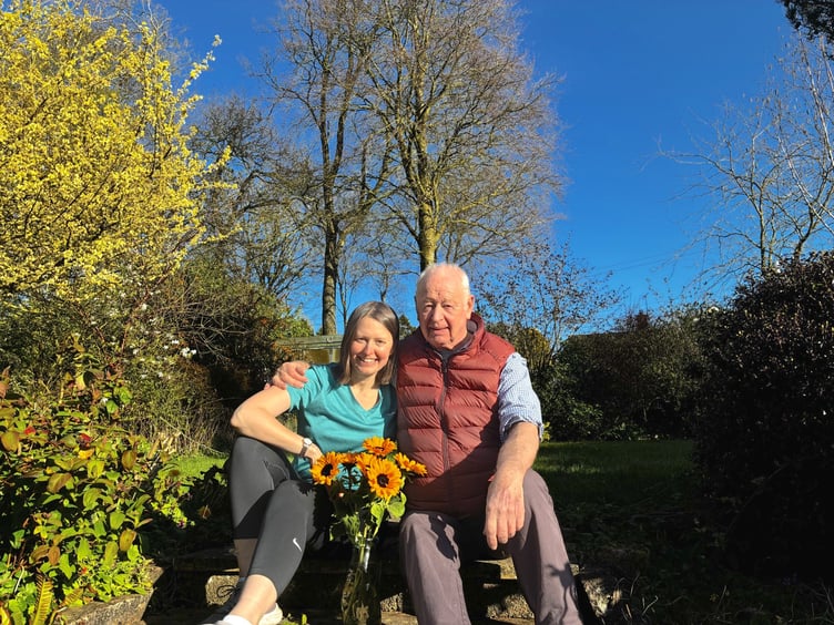 Ian Phillips and Samantha hope to raise £15,000 for St Margaret's hospice.