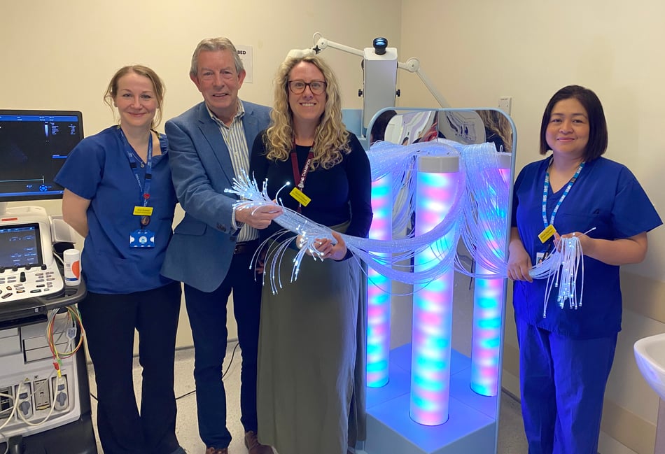 Sensory machine making young heart scans easier