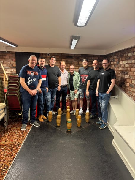 Cyril Hicks singles finalists, left to right: John Lane, Theo Ling, Darren Sparks, John Pike, Jason Powell, Craig Newstead (winner), Rob Higgs, Sam Vile.