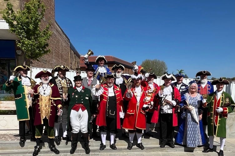 Town crier Andrew Norris flew the flag for Wellington scooping top prize at the annual town crier competition.