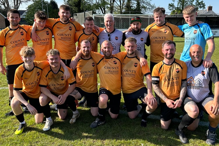 Wellington Reserves, pictured after their thrilling 3-3 home draw with Winkleigh last weekend.