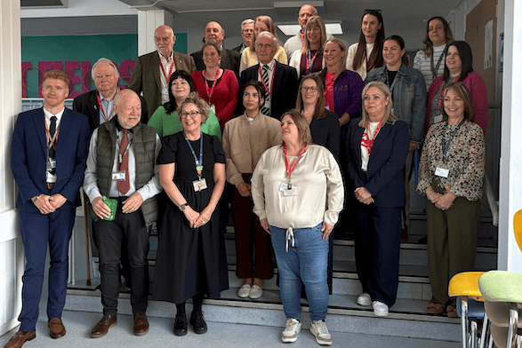 Some of the local business professionals who took part in mock interviews for Court Fields School pupils.