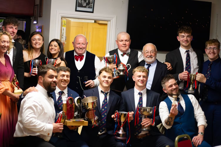 Wiveliscombe Rugby Club celebrate