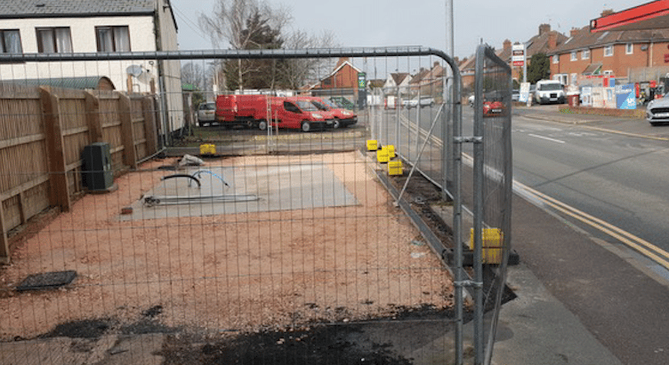 The site in Longforth Road, Wellington, ready and waiting for a new modular toilet bock to be dropped into place.