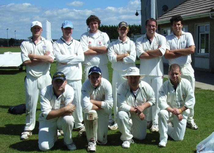 Wellington's line up that day was as follows... Back Row (Left - Right)John Paine, Rob Moysey, Thom Trott, Richard Das Neves (WCC Overseas Player 2005 from South Africa), Adrian Lee
and George CoateFront Row (Left - Right)Andy Perry, Sam Cook, David Derrick (Capt) and Marc HollowayNot in PictureKevin Crout