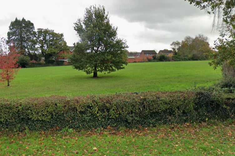 A view of the Hoyles Road field looking toward Oakfield Park.