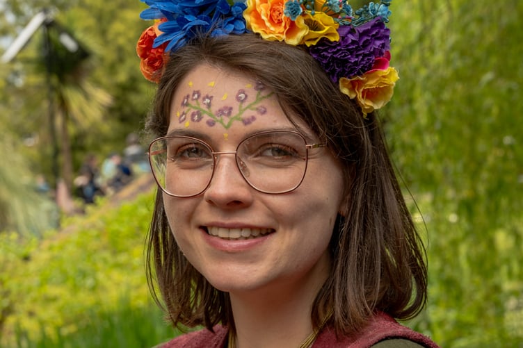 May Queen Chloe Chandler joined Wellington Folk & Custom Society at the Spring Fayre. PHOTO: Andrew Bosier