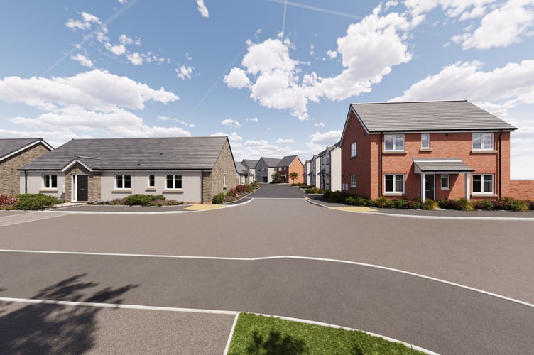 The Heathstock Rise development in Wiveliscombe will offer two, tree, and four-bedroom houses and bungalows.