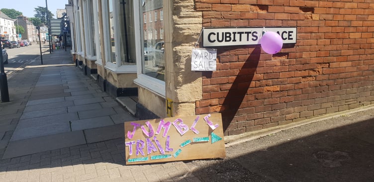 Thirty-three Wellington households were taking part in the town's first jumble trail on Sunday.