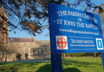 'Tower clipping' at Wellington St John's Church for first time since 1800s