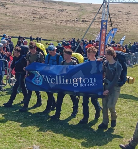 The Wellington School 55 milers romped is just ahead of midday at 11.49am.