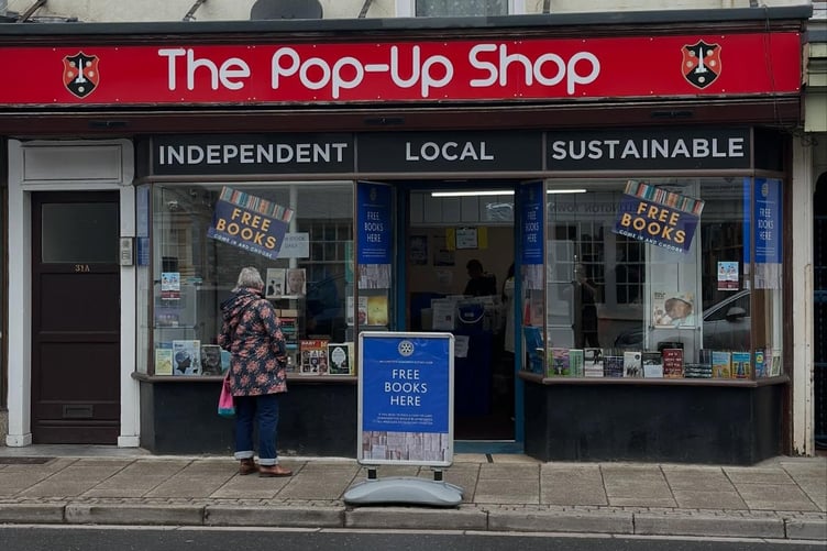 The shop has been used as a bookshop, art gallery, bike repair shop, for craft and art classes and fundraising by charities.