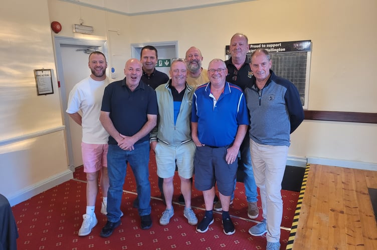 Bell Green, winners of the Gerald Thorne Championship, back left to right: Will Essex, Tony Dunbar, Paul Rowlandson (capt), Ashley Colman; front: Julian Jones, Jason Powell, Terry White, Simon Rudd.