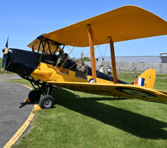 Two injured as biplane crashes on landing